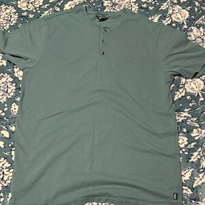Eddie Bauer Teal Short Sleeve Henley
